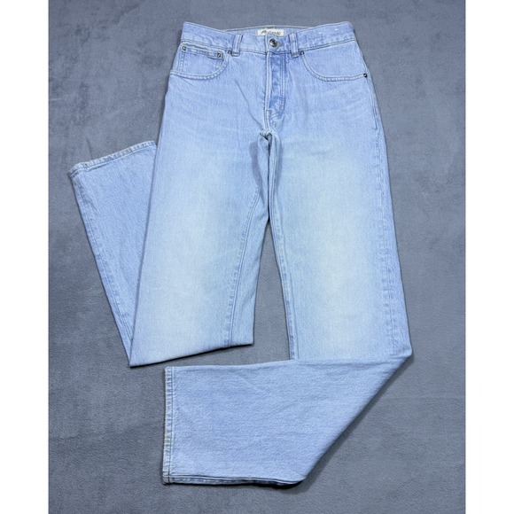Madewell Denim - Madewell Jeans Womens 24x33 The Dean Easy Straight Jean ButtonFly Light Wash USA